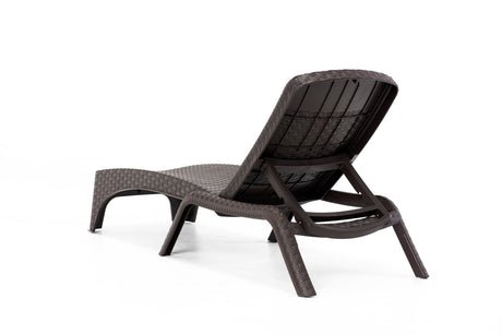 Roma Set of 2 Chaise Lounger - Brown Model RBO-ROMA-BRW-2CL by Rainbow Outdoor