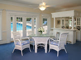 Regatta 6 Pc Dining Set With Four Chairs by Spice Island Wicker Model RDT-SET