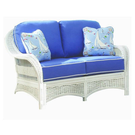 Regatta White Loveseat Model RLS from Spice Island Wicker