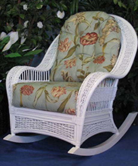 Ships Wheel White Rocker Model SW-RR by Wicker Fair