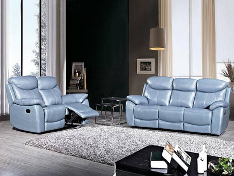 Brazil Leather Double Reclining 2 Pc Sofa and Loveseat Set by Stanley Chair RSLV-3367