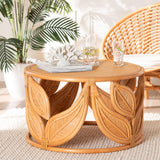 Raflesia Wicker Fair Rattan and Wood Coffee Table
