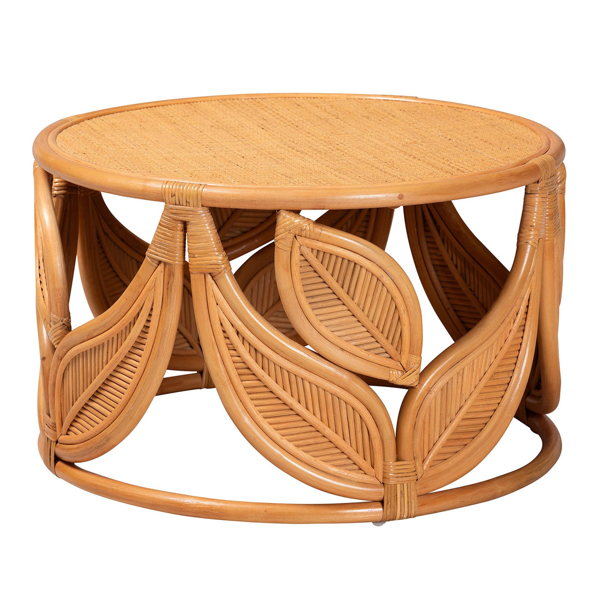 Raflesia Wicker Fair Rattan and Wood Coffee Table