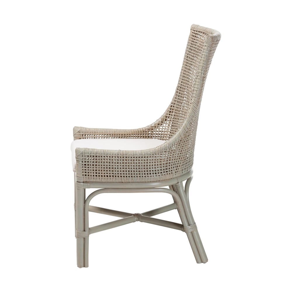 Bellavista Rattan Dining Chair with Cushion by Wicker Fair