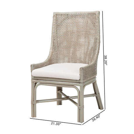 Bellavista Rattan Dining Chair with Cushion by Wicker Fair