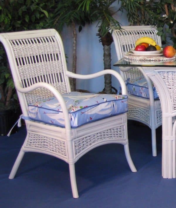 Regatta 6 Pc Dining Set With Four Chairs by Spice Island Wicker Model RDT-SET
