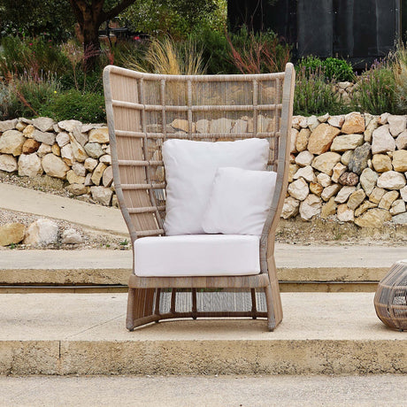 Rio Outdoor Armchair with Sunbrella Cushion Model 23830-SSPR-CUSH by Skyline Design