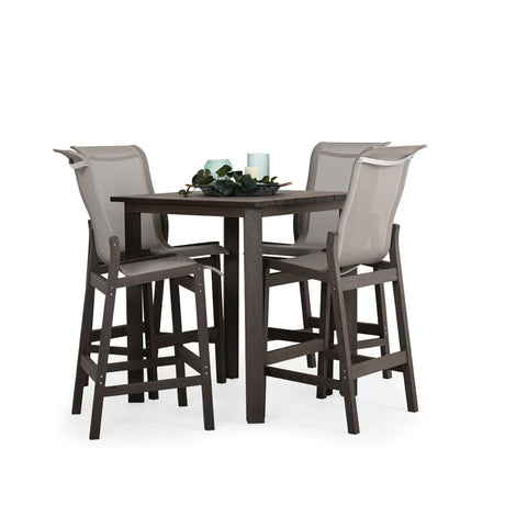 Rodeo Beach Outdoor PoliSoul&trade; Sling Bar Chair in Vintage Walnut Model 5245VWN5230RFOG