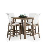 Rodeo Beach Outdoor PoliSoul&trade; 5 Piece Sling Bar Set in Weathered Teak Model Rodeo-Beach-WTK-5PC-Bar