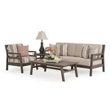 Rodeo Beach Outdoor PoliSoul&trade; Sofa in Vintage Walnut Model 5203VWN