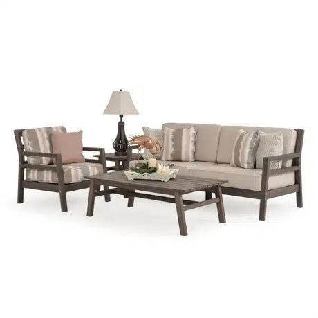 Rodeo Beach Outdoor PoliSoul&trade; Sofa in Vintage Walnut Model 5203VWN