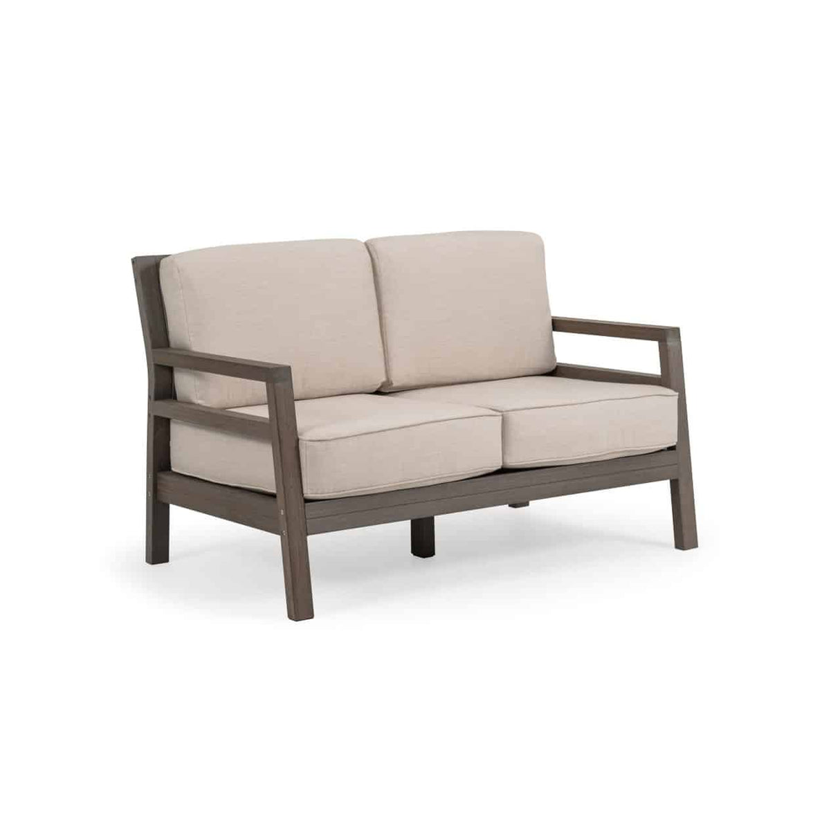 Rodeo Beach Outdoor PoliSoul&trade; Sofa in Vintage Walnut Model 5203VWN
