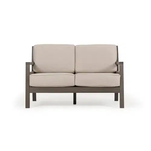 Rodeo Beach Outdoor PoliSoul&trade; Sofa in Vintage Walnut Model 5203VWN
