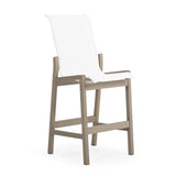 Rodeo Beach Outdoor PoliSoul&trade; Sling Bar Chair in Weathered Teak Model 5245WTK5230RNAT