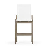 Rodeo Beach Outdoor PoliSoul&trade; Sling Counter Chair in Weathered Teak Model 5244WTK5230RNAT