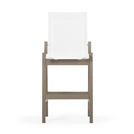Rodeo Beach Outdoor PoliSoul&trade; Sling Counter Chair in Weathered Teak Model 5244WTK5230RNAT