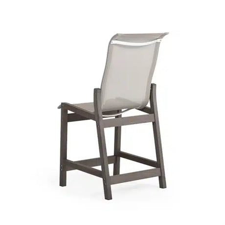 Rodeo Beach Outdoor PoliSoul&trade; Sling Counter Chair in Vintage Walnut Model 5244VWN5230RFOG