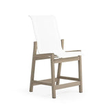 Rodeo Beach Outdoor PoliSoul&trade; Sling Counter Chair in Weathered Teak Model 5244WTK5230RNAT