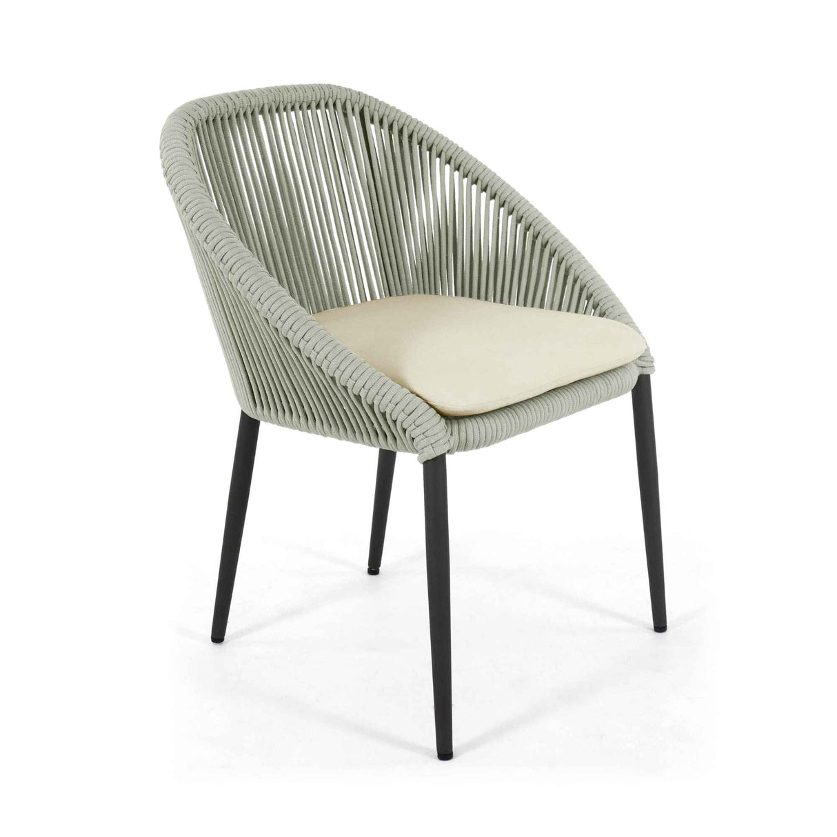 Rodona Outdoor Dining Armchair with Sunbrella Cushion Model 24177-BPR-CUSH by Skyline Design