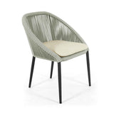 Rodona Outdoor Dining Armchair with Sunbrella Cushion Model 24177-BPR-CUSH by Skyline Design