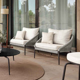 Rodona Outdoor Armchair with Sunbrella Cushion Model 24171-BPR-CUSH by Skyline Design