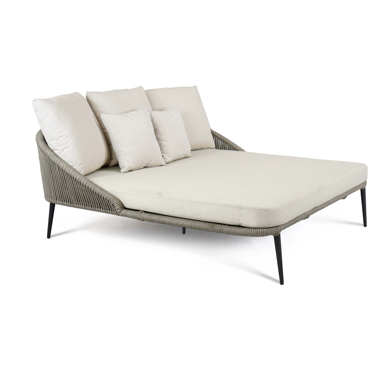 Rodona Outdoor Daybed with Sunbrella Cushion Model 24185-BPR-CUSH by Skyline Design