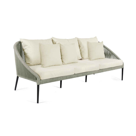 Rodona utdoor Sofa with Sunbrella Cushion Model 24173-BPR-CUSH by Skyline Design