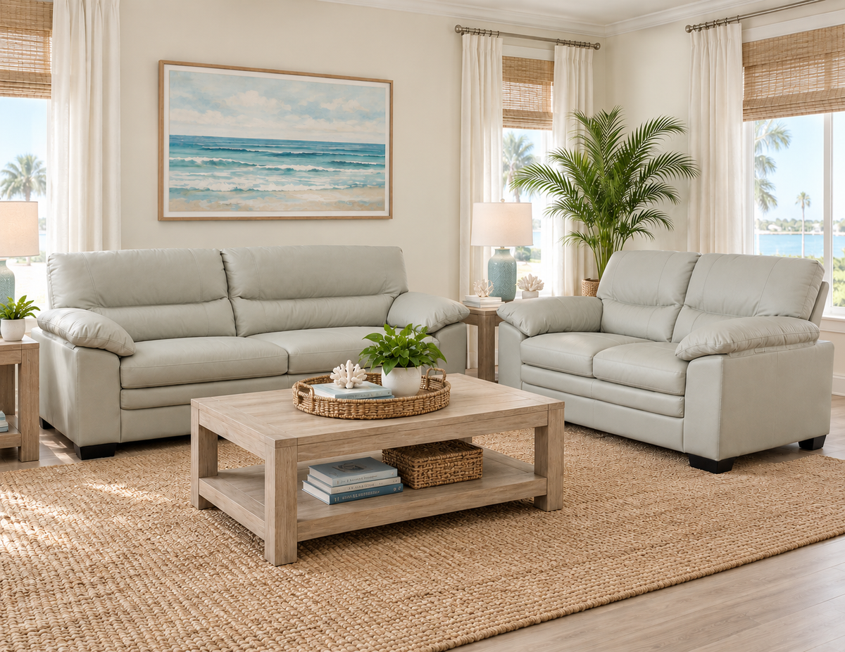 Venice Top Grain Cow Leather 3 Pc Set with Sofa, Loveseat, and Arm Chair S-720-3PCSET Stanley Chair