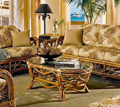 Samoa Rattan Deep Seating 5 Pc Living Room Set by Wicker Fair