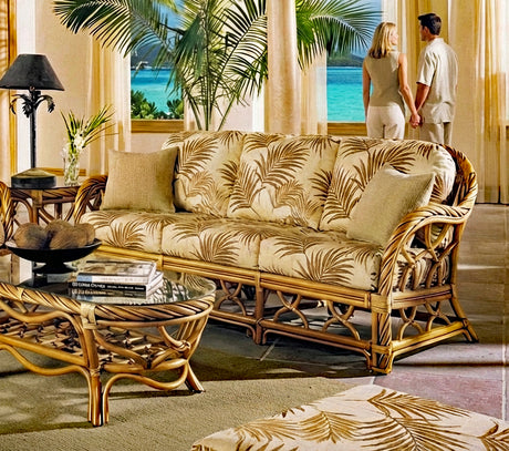 Samoa Rattan Deep Seating 5 Pc Living Room Set by Wicker Fair