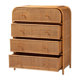Sankrit Natural Rattan 4-Drawer Storage Cabinet by Wicker Fair