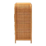 Sankrit Natural Rattan 4-Drawer Storage Cabinet by Wicker Fair