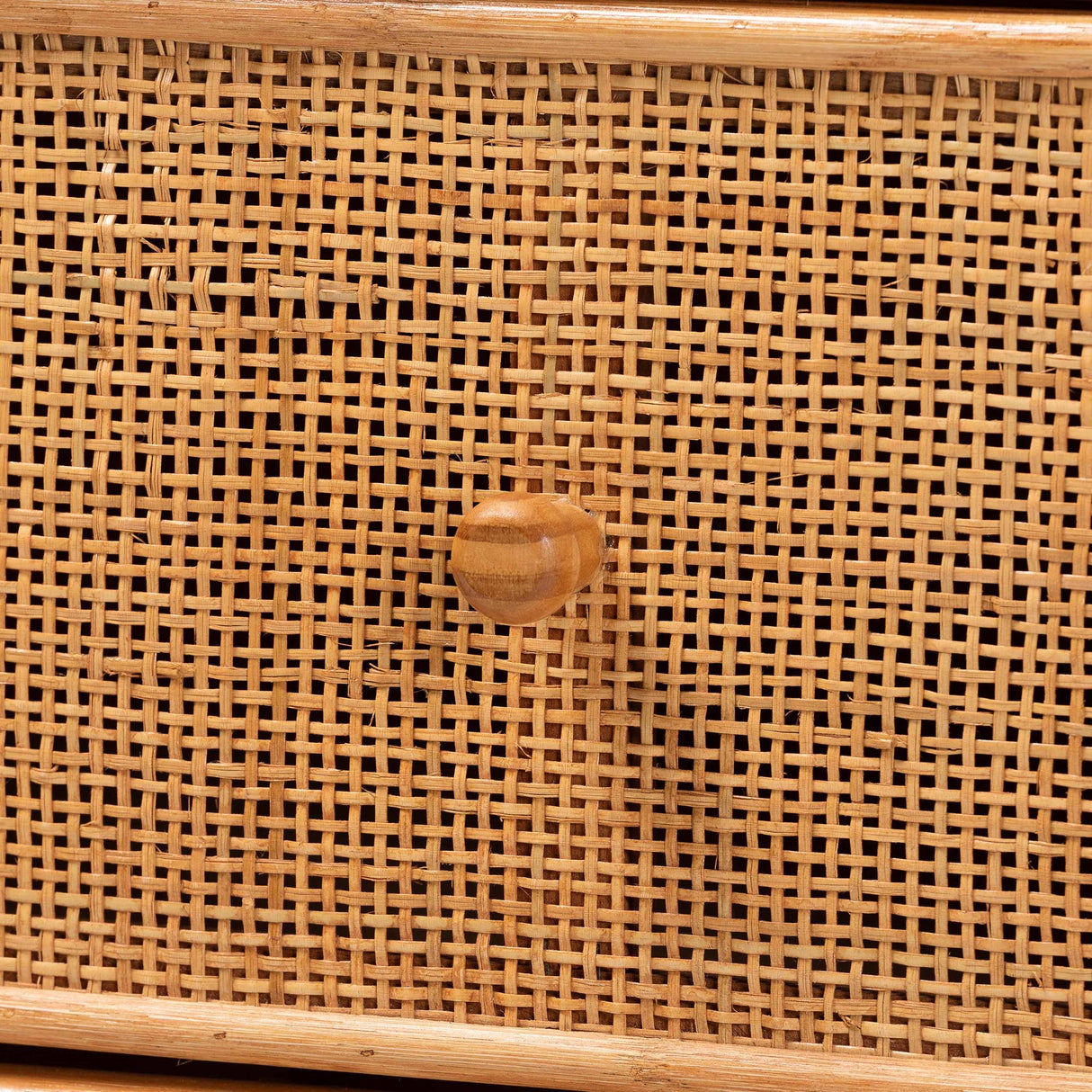Sankrit Natural Rattan 4-Drawer Storage Cabinet by Wicker Fair