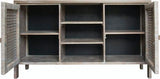 Sand Creek Vintage Smoke Finish Server Cabinet Model SE766 By Capris Furniture
