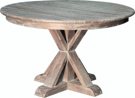 Sand Creek Vintage Smoke Finish 5 Pc Round Dining Set with Table and 4 Chairs Model TB766-DIN-SET By Capris Furniture