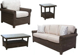 Sanibel Outdoor Wicker 5 Pc Seating Set 9842-WI Wrought Iron Finish by Beachcraft Furniture