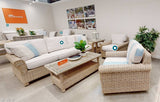 Sanibel Outdoor Wicker 5 Pc Seating Set 9842 by Beachcraft Furniture