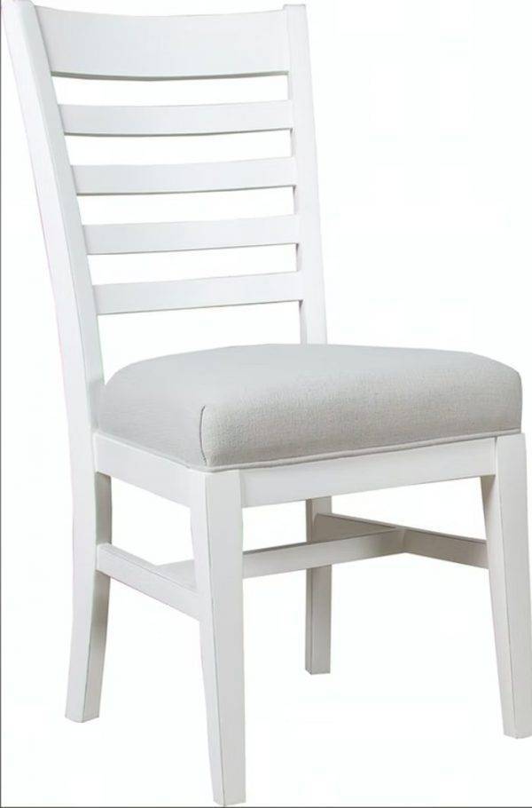 Countryside White Rectangle Dining Table with Teakwood Top TL741 by Capris Furniture