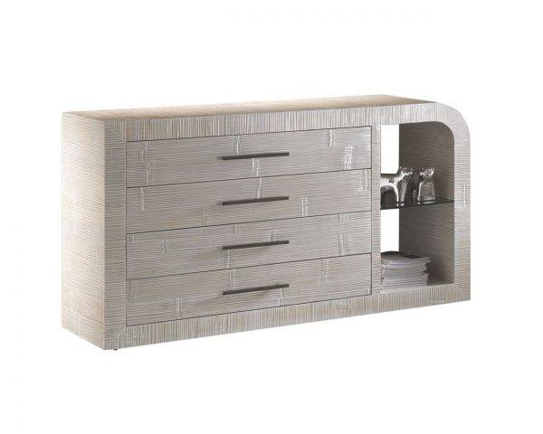 Seacrest Solid Bamboo and Wood Dresser Model PRH-3001-WW-DR by Hospitality Rattan