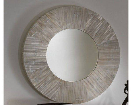 Seacrest Solid Bamboo and Wood Mirror Model PRH-3001-WW-MR by Hospitality Rattan