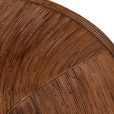 Nile Bohemian Dark Brown Rattan Queen Or King Headboard