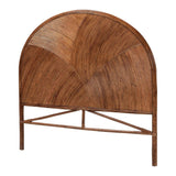 Nile Bohemian Dark Brown Rattan Queen Or King Headboard