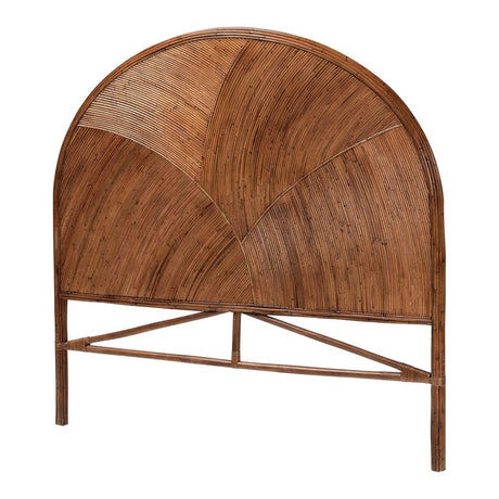 Nile Bohemian Dark Brown Rattan Queen Or King Headboard