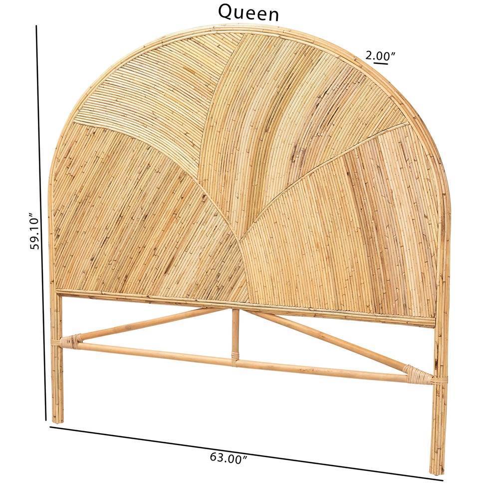 Alvaro Bohemian Honey Rattan Queen Or King Headboard