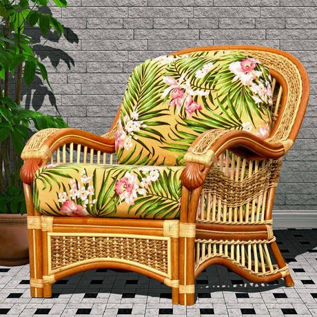 Seascape Rattan Lounge Chair with Deep Seating Comfort