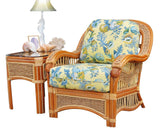 Seascape Rattan End Table Model SSET from Spice Island Wicker