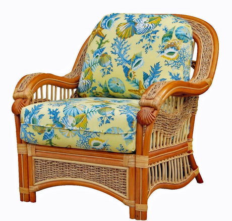 Seascape Rattan Lounge Chair with Deep Seating Comfort