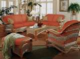 Seascape Rattan 6 Pc Living Room Set of Tropical Furniture