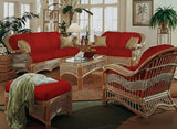 Seascape Rattan 6 Pc Living Room Set of Tropical Furniture