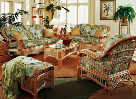 Seascape Rattan Sofa by Spice Islands Wicker Model SS3S